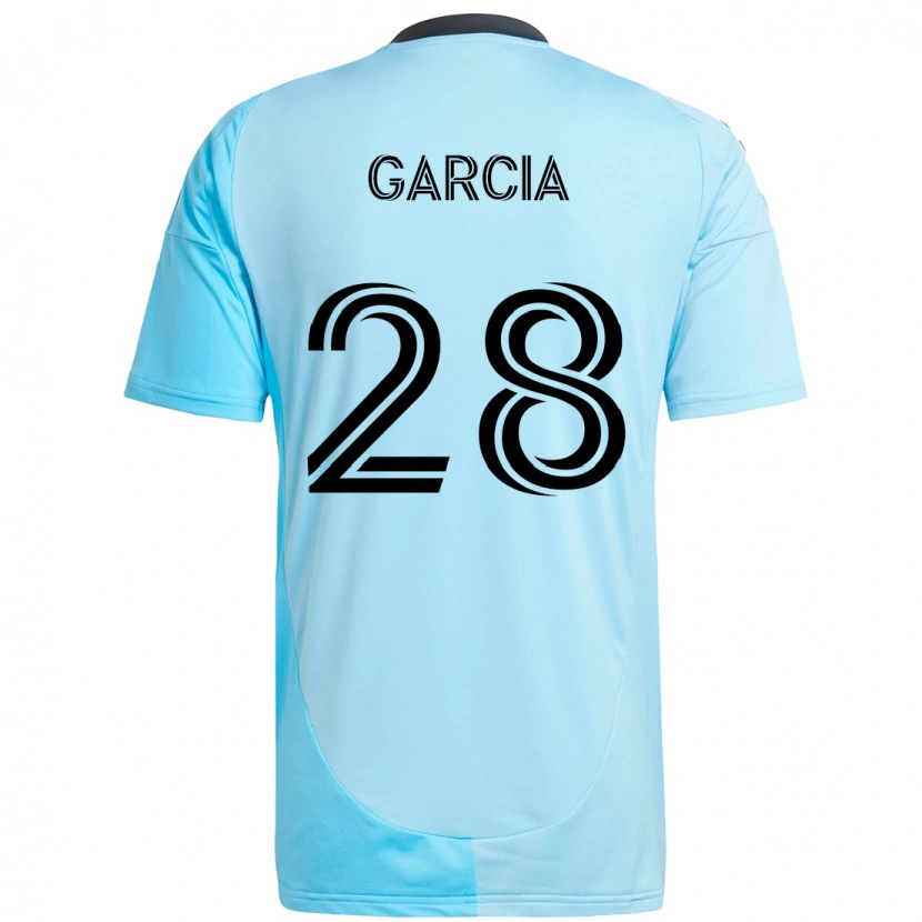 Danxen Donna Maglia Mender García #28 Azzurro Cielo Kit Gara Away 2025/26 Maglietta