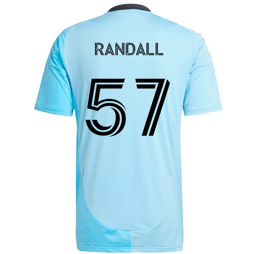 Danxen Donna Maglia Darius Randell #57 Azzurro Cielo Kit Gara Away 2025/26 Maglietta