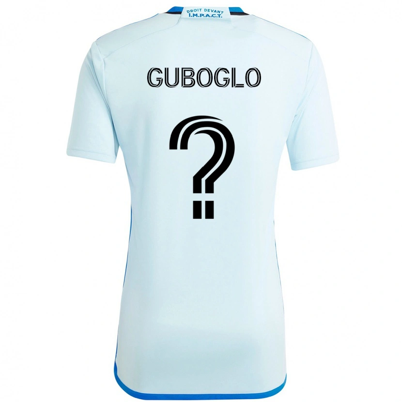 Danxen Donna Maglia Yuri Guboglo #0 Azzurro Cielo Blu Scuro Kit Gara Away 2025/26 Maglietta