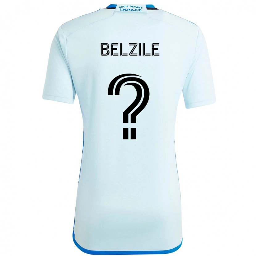 Danxen Donna Maglia Jean-Christophe Belzile #0 Azzurro Cielo Blu Scuro Kit Gara Away 2025/26 Maglietta