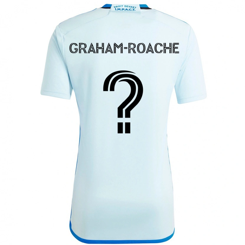 Danxen Donna Maglia Owen Graham-Roache #0 Azzurro Cielo Blu Scuro Kit Gara Away 2025/26 Maglietta