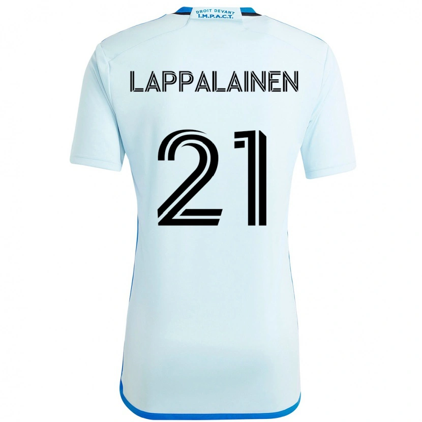 Danxen Donna Maglia Lassi Lappalainen #21 Azzurro Cielo Blu Scuro Kit Gara Away 2025/26 Maglietta