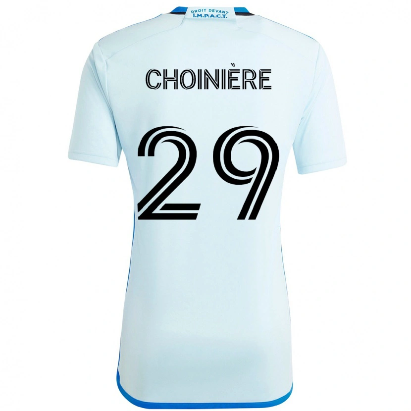 Danxen Donna Maglia Mathieu Choinière #29 Azzurro Cielo Blu Scuro Kit Gara Away 2025/26 Maglietta