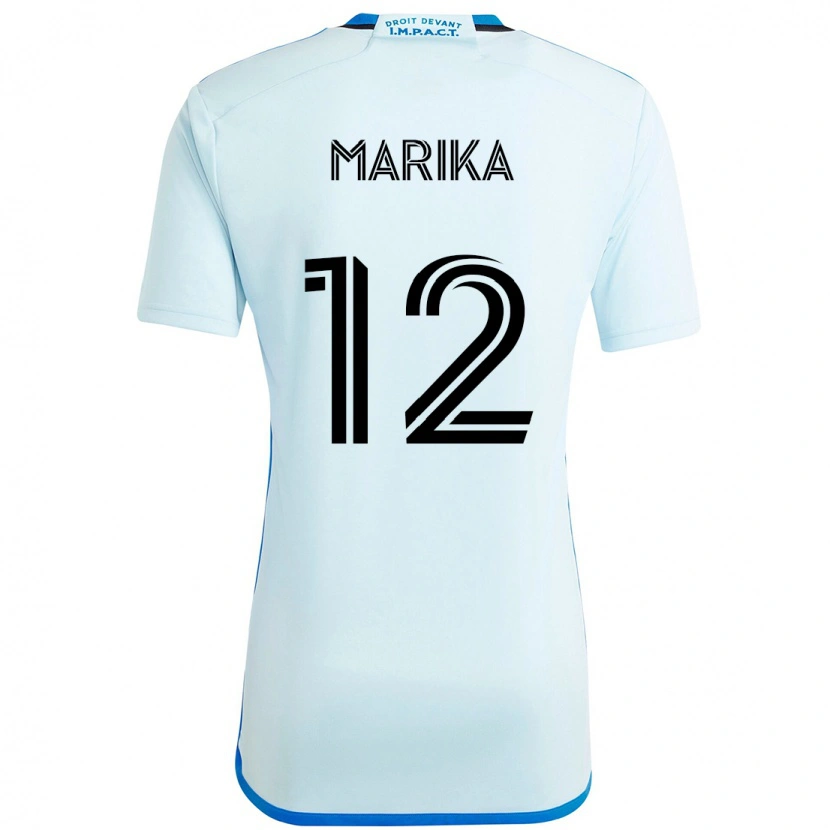 Danxen Donna Maglia Martineau Marika #12 Azzurro Cielo Blu Scuro Kit Gara Away 2025/26 Maglietta