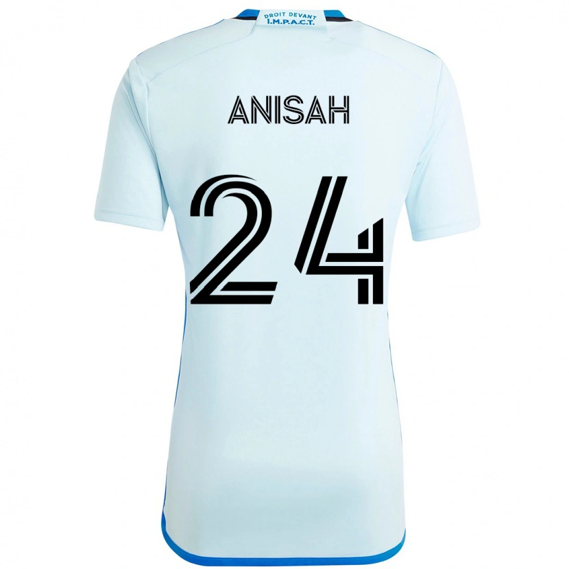 Danxen Donna Maglia Yusuf Anisah #24 Azzurro Cielo Blu Scuro Kit Gara Away 2025/26 Maglietta