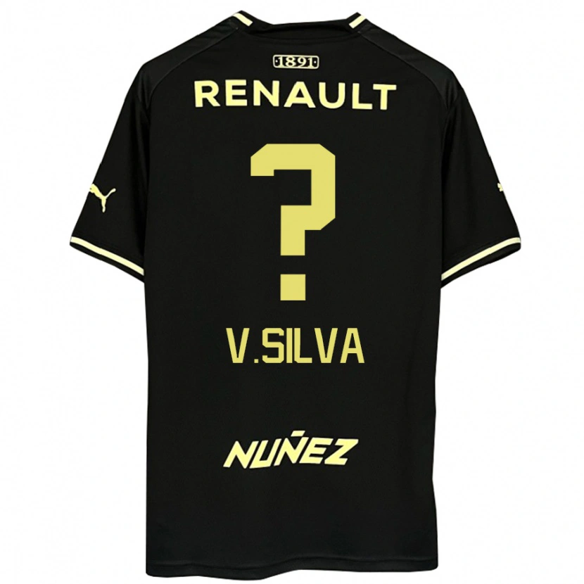 Danxen Donna Maglia Valentín Silva #0 Nero Giallo Kit Gara Away 2025/26 Maglietta