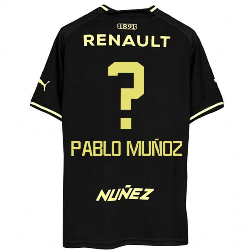 Danxen Donna Maglia Juan Pablo Muñoz #0 Nero Giallo Kit Gara Away 2025/26 Maglietta