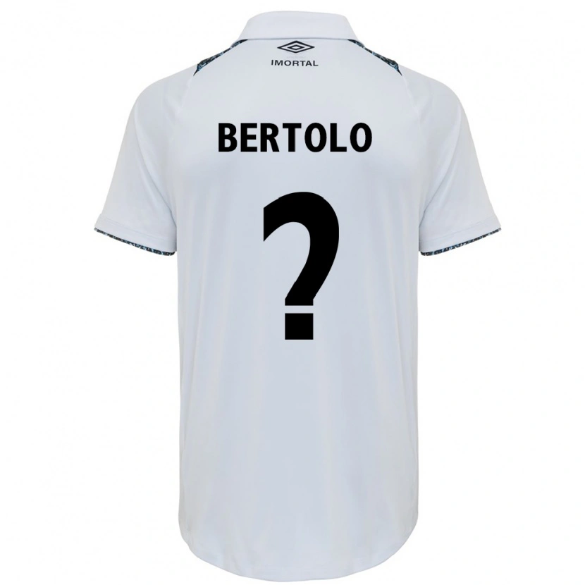 Danxen Donna Maglia Mateus Bertolo #0 Bianco Blu Kit Gara Away 2025/26 Maglietta