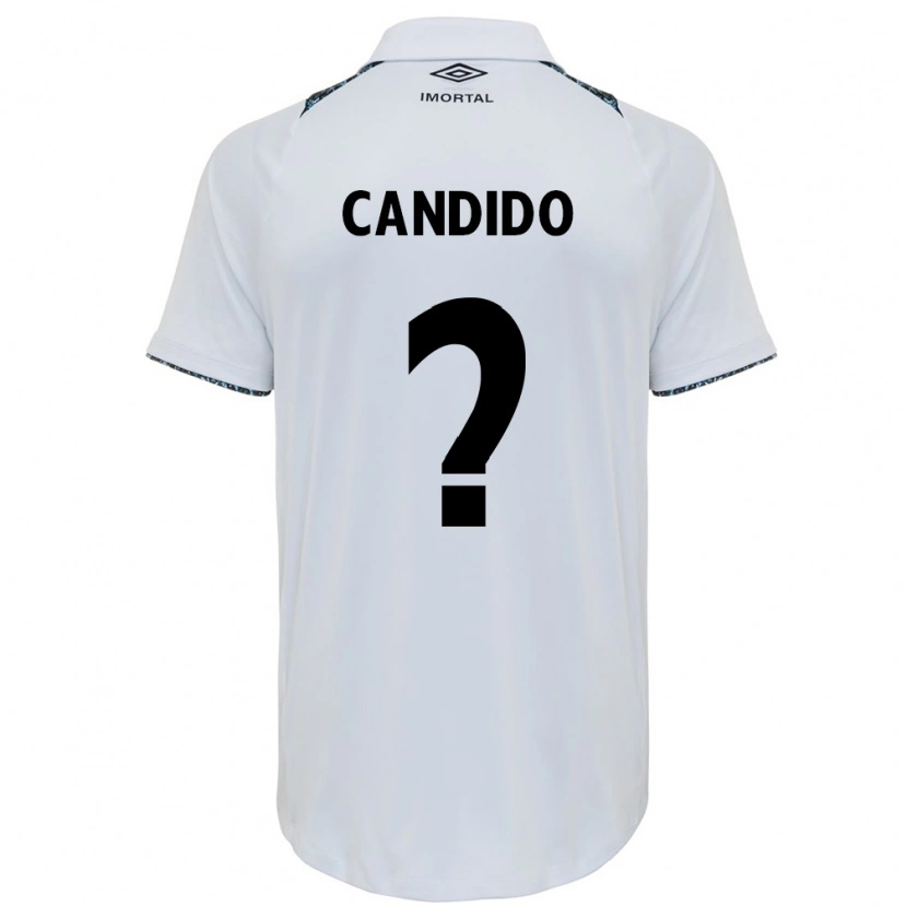Danxen Donna Maglia Luan Cândido #0 Bianco Blu Kit Gara Away 2025/26 Maglietta