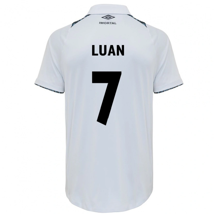Danxen Donna Maglia Luan #7 Bianco Blu Kit Gara Away 2025/26 Maglietta