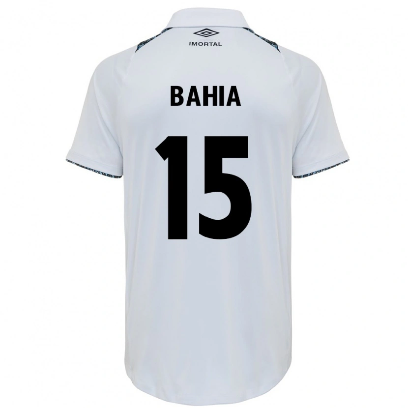 Danxen Donna Maglia Raíssa Bahia #15 Bianco Blu Kit Gara Away 2025/26 Maglietta