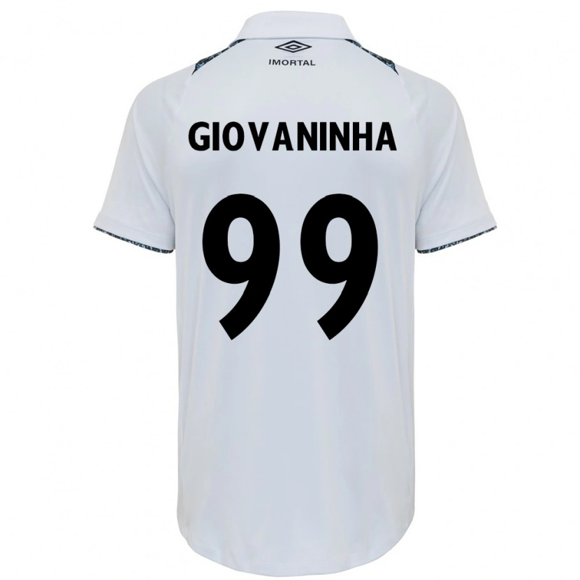Danxen Donna Maglia Giovaninha #99 Bianco Blu Kit Gara Away 2025/26 Maglietta