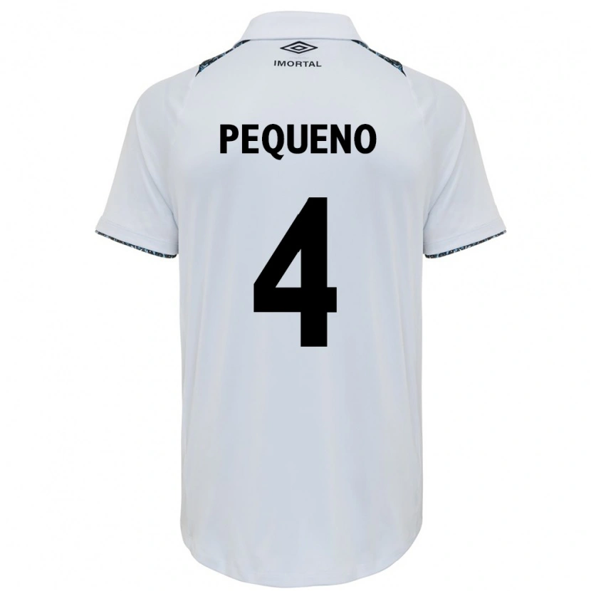 Danxen Donna Maglia Paula Renata Marques Pequeno #4 Bianco Blu Kit Gara Away 2025/26 Maglietta
