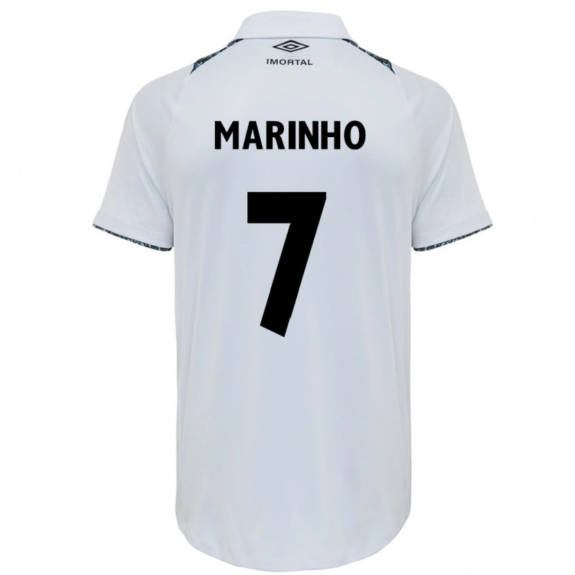 Danxen Donna Maglia Ananda Cristina Marinho #7 Bianco Blu Kit Gara Away 2025/26 Maglietta