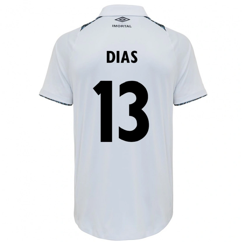Danxen Donna Maglia Viviane Aparecida Dias #13 Bianco Blu Kit Gara Away 2025/26 Maglietta