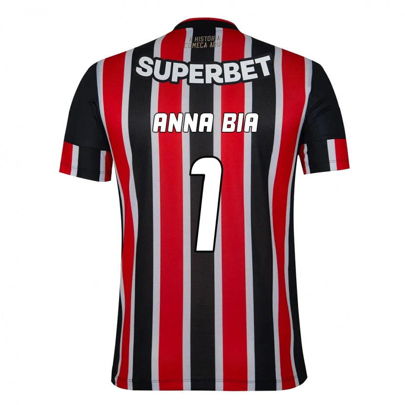 Danxen Donna Maglia Anna Bia #1 Nero Rosso Kit Gara Away 2025/26 Maglietta