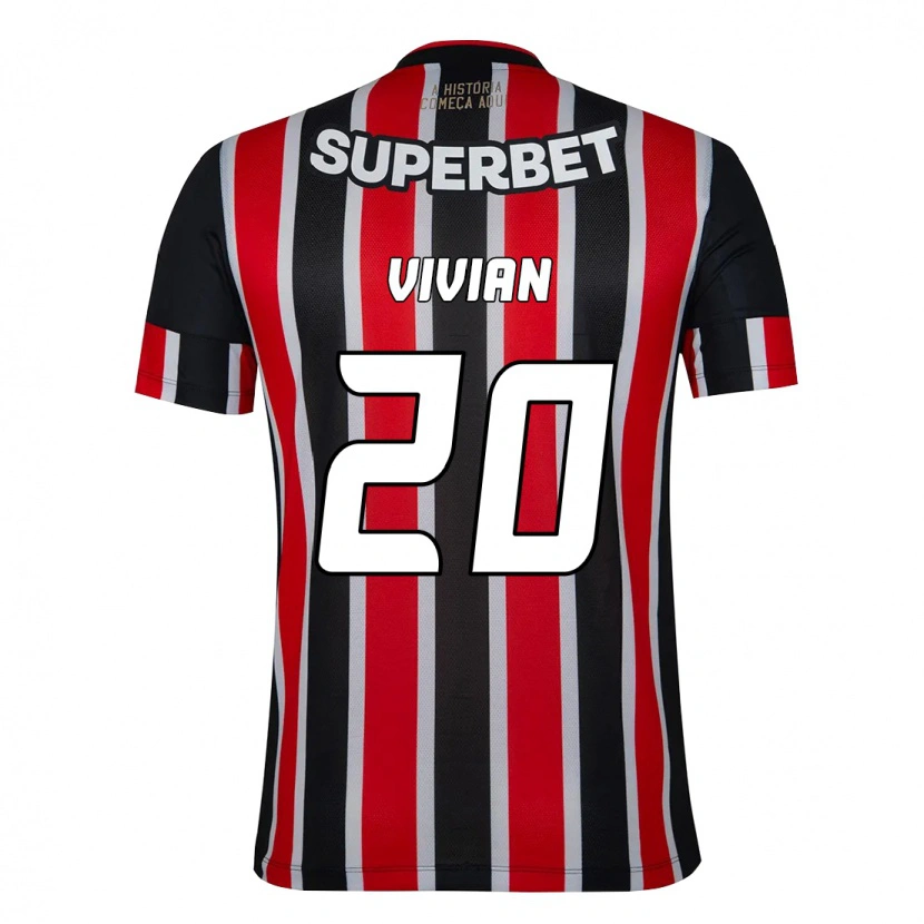 Danxen Donna Maglia Vivian #20 Nero Rosso Kit Gara Away 2025/26 Maglietta