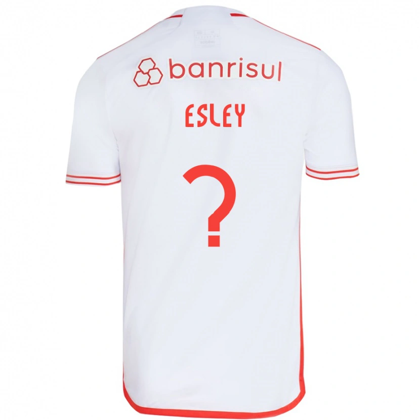 Danxen Donna Maglia Esley #0 Bianco Rosso Kit Gara Away 2025/26 Maglietta