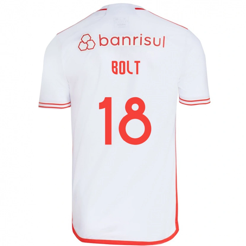 Danxen Donna Maglia Tamara Bolt #18 Bianco Rosso Kit Gara Away 2025/26 Maglietta