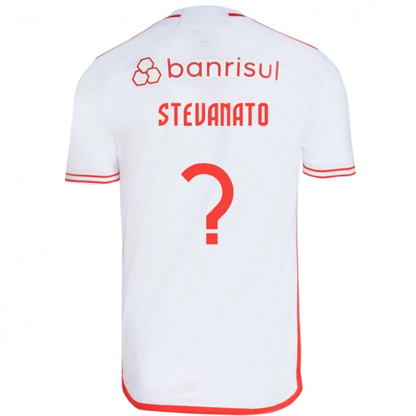 Danxen Donna Maglia Eduardo Stevanato #0 Bianco Rosso Kit Gara Away 2025/26 Maglietta