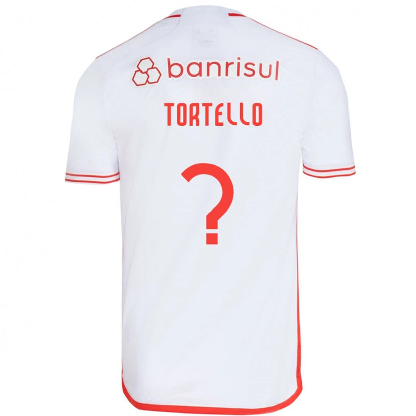 Danxen Donna Maglia Tortello #0 Bianco Rosso Kit Gara Away 2025/26 Maglietta