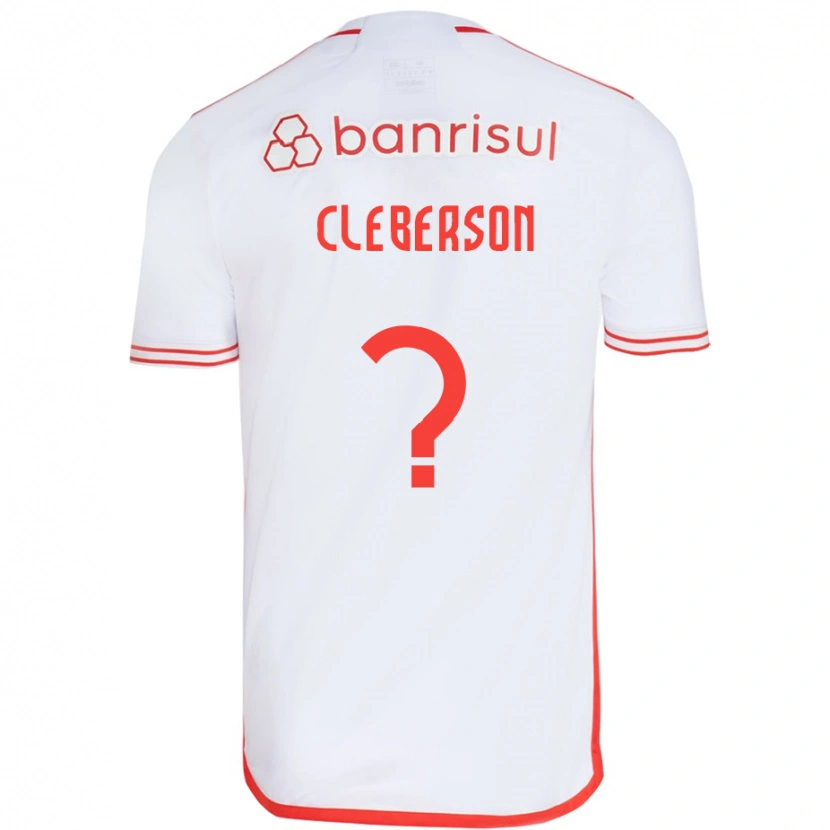 Danxen Donna Maglia Cleberson #0 Bianco Rosso Kit Gara Away 2025/26 Maglietta