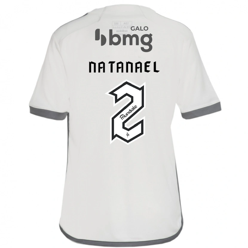 Danxen Donna Maglia Natanael #2 Bianco Sporco Kit Gara Away 2025/26 Maglietta