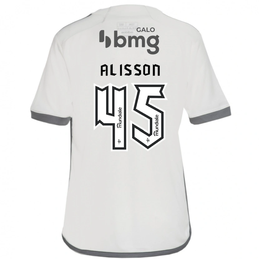 Danxen Donna Maglia Alisson #45 Bianco Sporco Kit Gara Away 2025/26 Maglietta