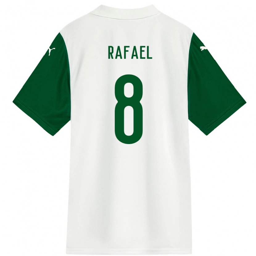Danxen Donna Maglia Zé Rafael #8 Bianco Verde Kit Gara Away 2025/26 Maglietta