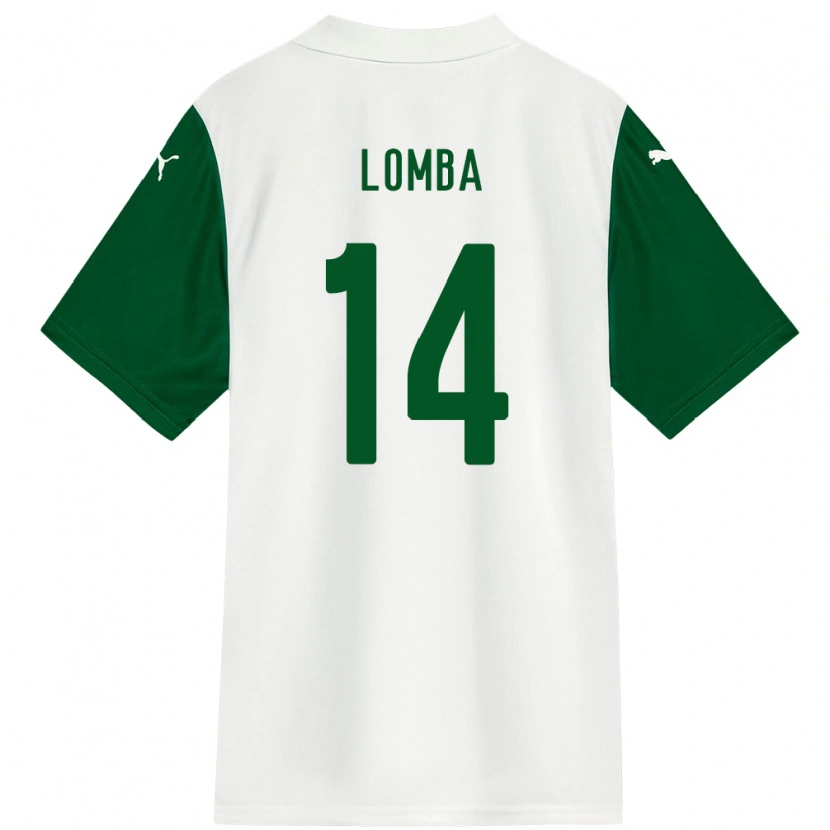 Danxen Donna Maglia Marcelo Lomba #14 Bianco Verde Kit Gara Away 2025/26 Maglietta