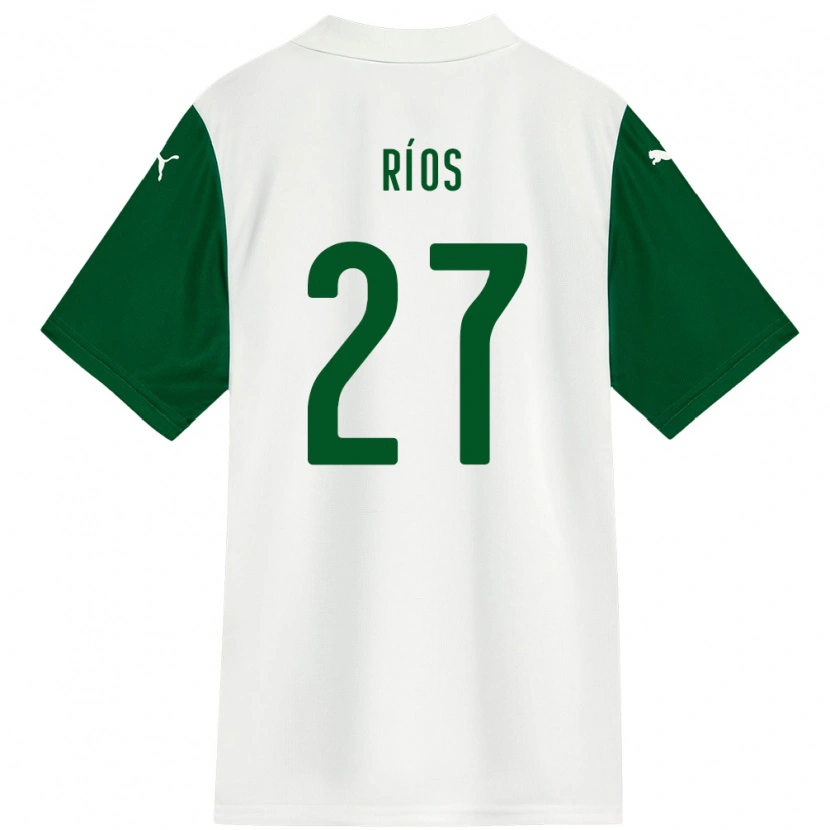 Danxen Donna Maglia Richard Ríos #27 Bianco Verde Kit Gara Away 2025/26 Maglietta