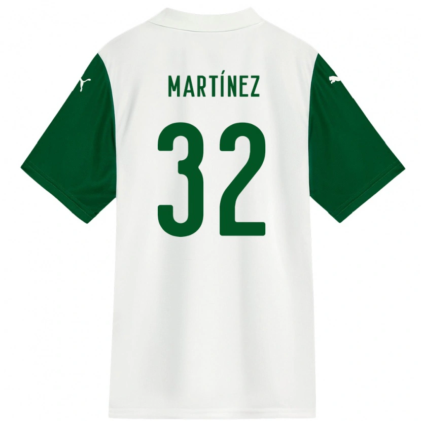 Danxen Donna Maglia Emiliano Martínez #32 Bianco Verde Kit Gara Away 2025/26 Maglietta