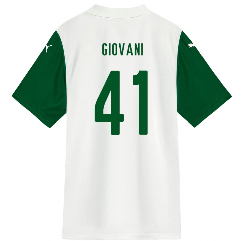 Danxen Donna Maglia Giovani #41 Bianco Verde Kit Gara Away 2025/26 Maglietta