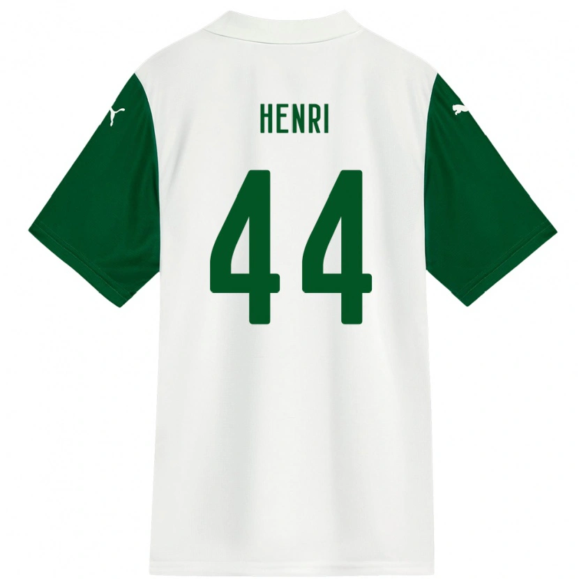 Danxen Donna Maglia Henri #44 Bianco Verde Kit Gara Away 2025/26 Maglietta