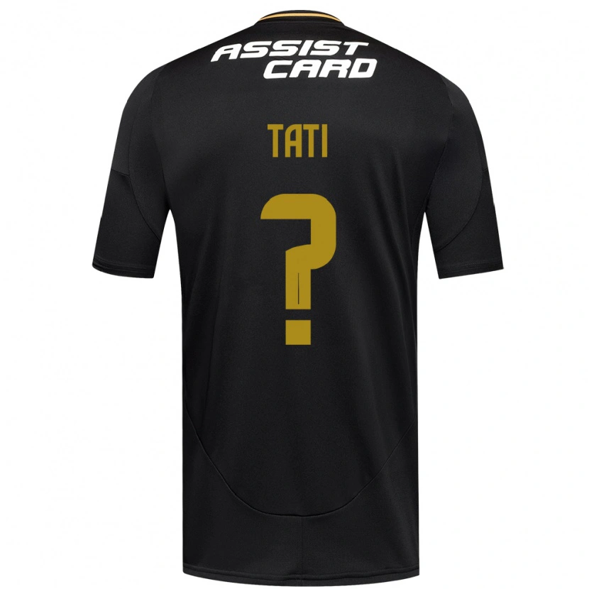 Danxen Donna Maglia David Tati #0 Nero Bianco Kit Gara Away 2025/26 Maglietta