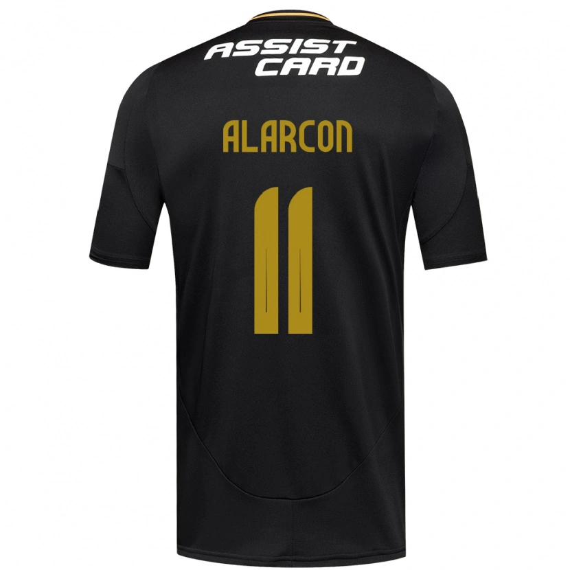 Danxen Donna Maglia Antonia Alarcón #11 Nero Bianco Kit Gara Away 2025/26 Maglietta