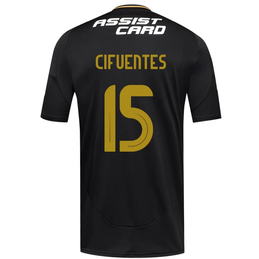 Danxen Donna Maglia Anaís Cifuentes #15 Nero Bianco Kit Gara Away 2025/26 Maglietta
