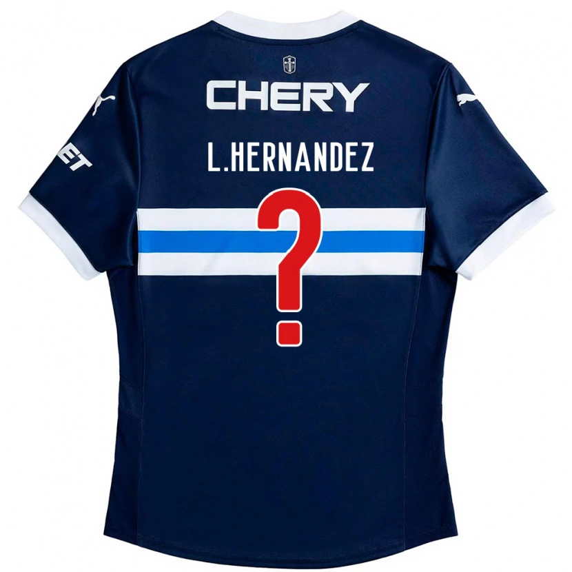 Danxen Donna Maglia Luis Felipe Hernández #0 Blu Royal Bianco Kit Gara Away 2025/26 Maglietta