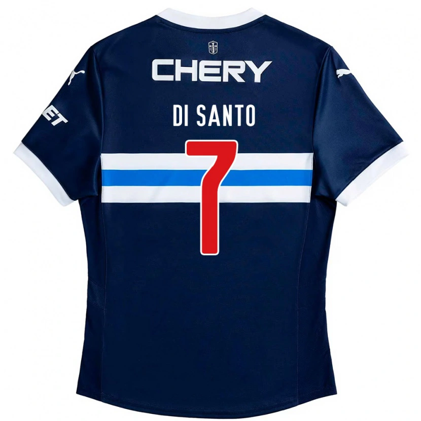 Danxen Donna Maglia Franco Di Santo #7 Blu Royal Bianco Kit Gara Away 2025/26 Maglietta