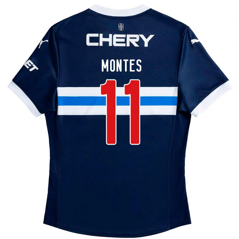 Danxen Donna Maglia Clemente Montes #11 Blu Royal Bianco Kit Gara Away 2025/26 Maglietta