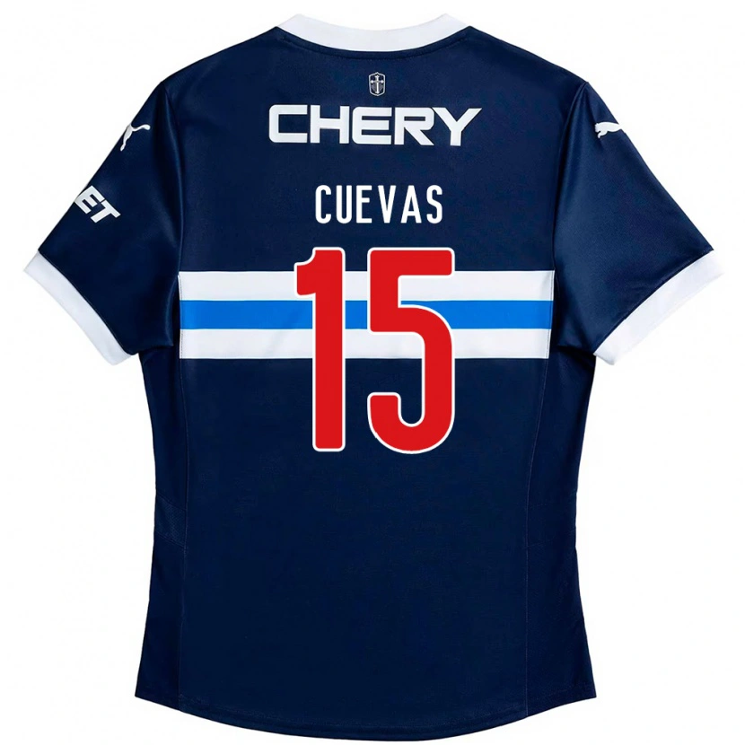 Danxen Donna Maglia Cristian Cuevas #15 Blu Royal Bianco Kit Gara Away 2025/26 Maglietta