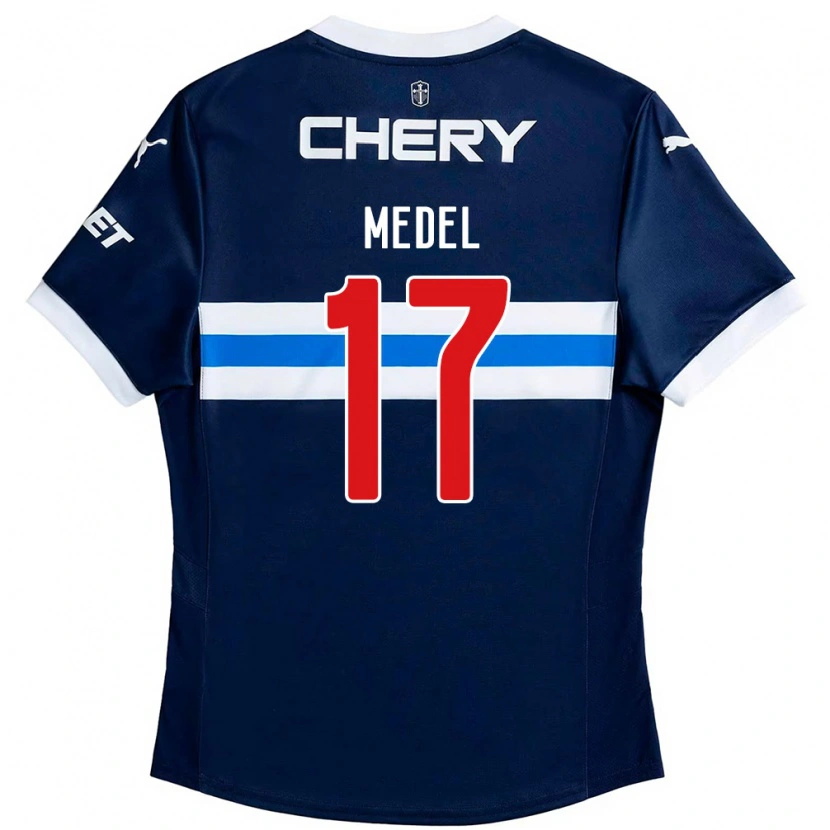 Danxen Donna Maglia Gary Medel #17 Blu Royal Bianco Kit Gara Away 2025/26 Maglietta