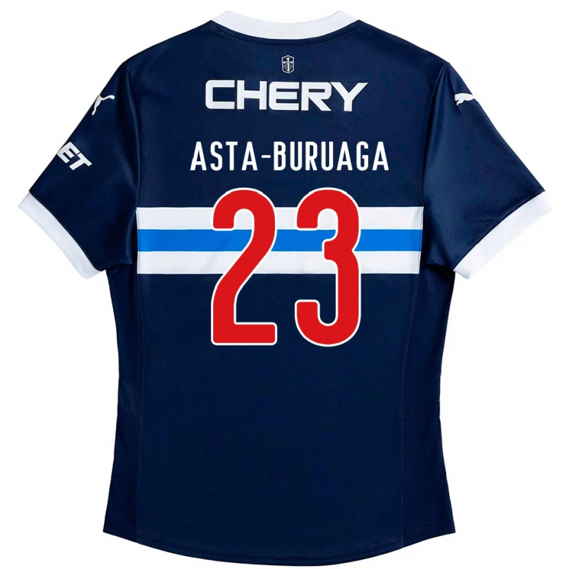Danxen Donna Maglia Tomás Asta-Buruaga #23 Blu Royal Bianco Kit Gara Away 2025/26 Maglietta