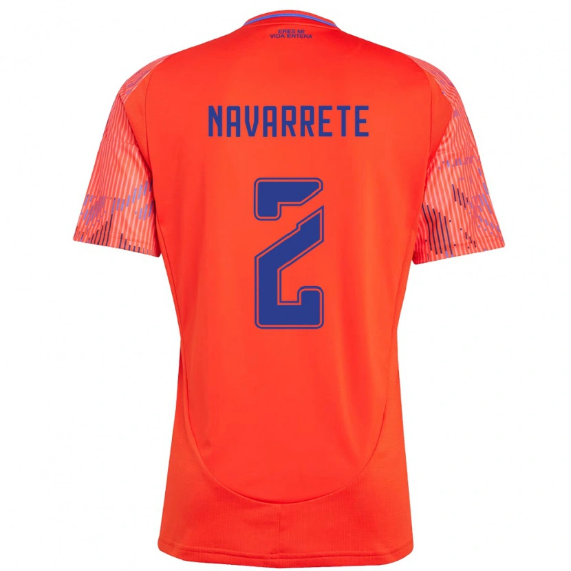 Danxen Donna Maglia Daniel Navarrete #2 Arancione Rosso Kit Gara Away 2025/26 Maglietta