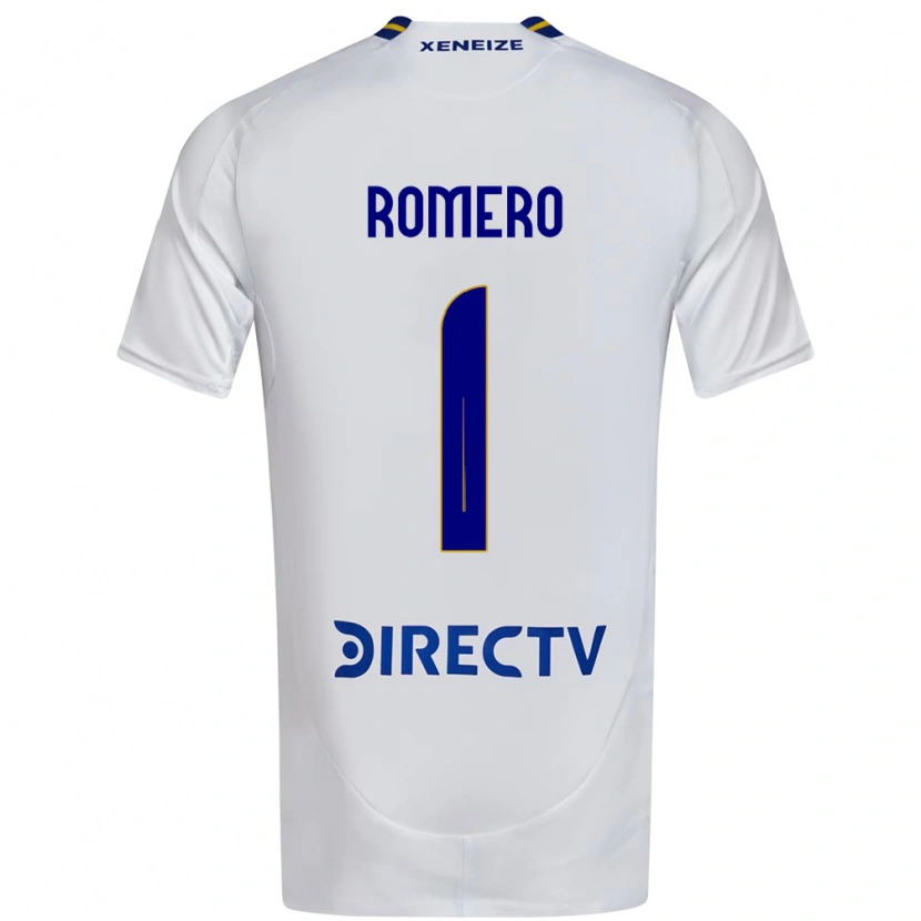 Danxen Donna Maglia Sergio Romero #1 Bianco Blu Kit Gara Away 2025/26 Maglietta