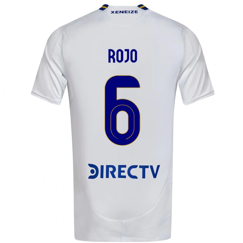 Danxen Donna Maglia Marcos Rojo #6 Bianco Blu Kit Gara Away 2025/26 Maglietta