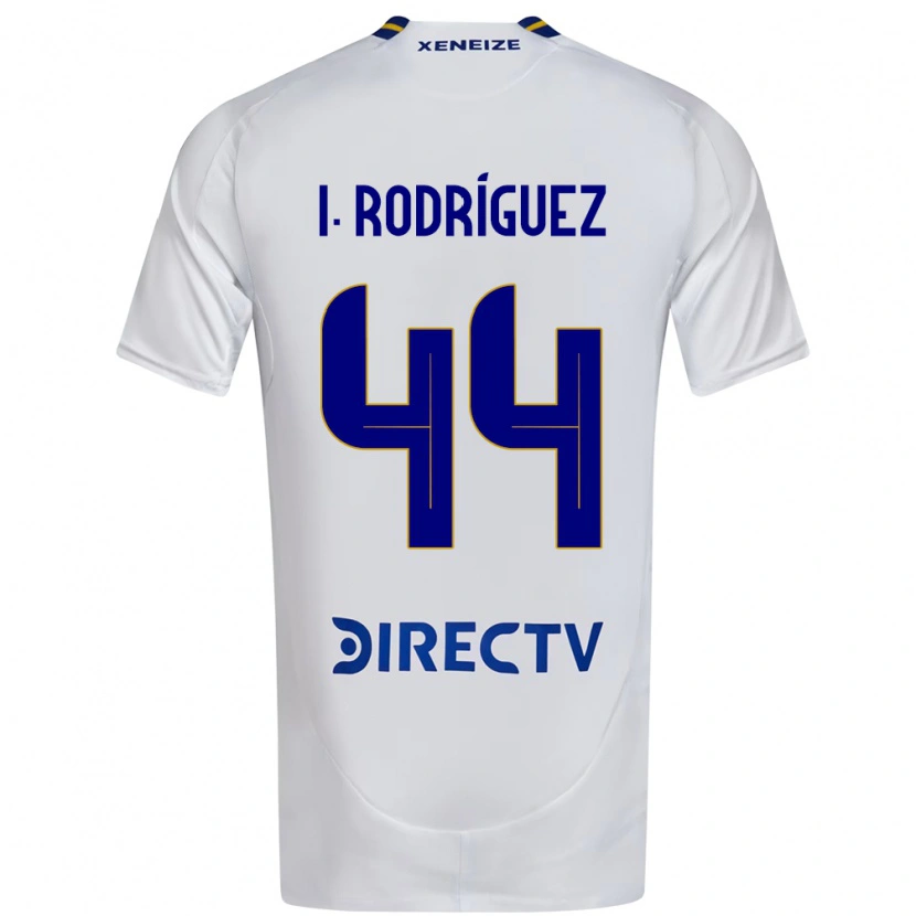 Danxen Donna Maglia Ignacio Rodríguez #44 Bianco Blu Kit Gara Away 2025/26 Maglietta