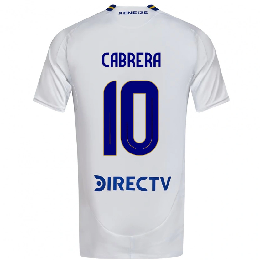 Danxen Donna Maglia Micaela Cabrera #10 Bianco Blu Kit Gara Away 2025/26 Maglietta