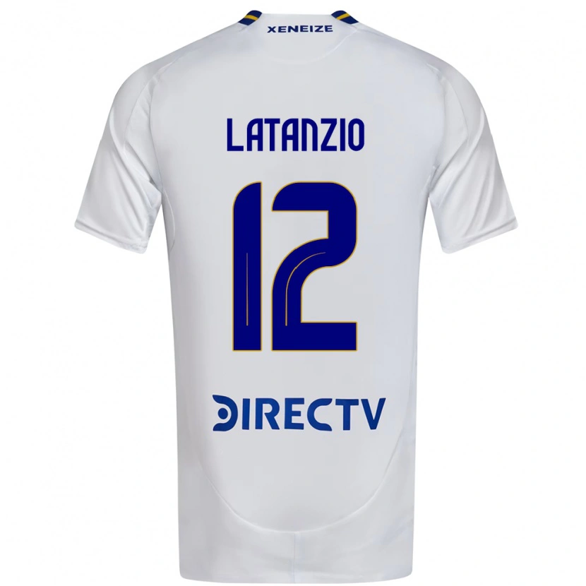 Danxen Donna Maglia Florencia Latanzio #12 Bianco Blu Kit Gara Away 2025/26 Maglietta