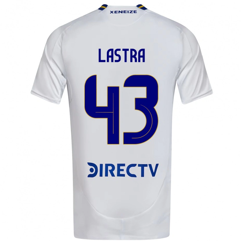 Danxen Donna Maglia Agustin Lastra #43 Bianco Blu Kit Gara Away 2025/26 Maglietta